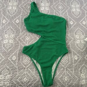Women’s One Piece Swimsuit Green Large NWT